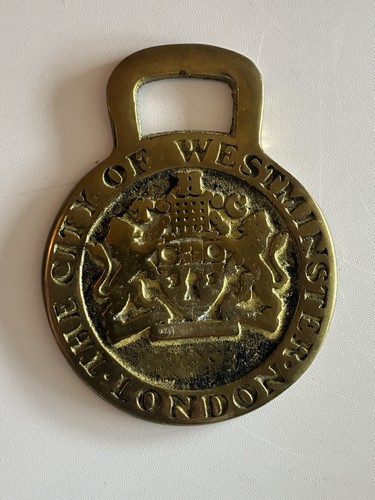Horse brass medallion - horse,