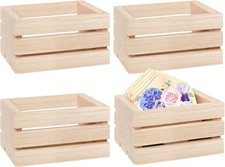 4 Pack Mini Rustic Wooden