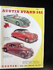 AUSTIN A/40 SPORTS A90 ATLANTIC Saloon A125 Sheer line advert  A4 colour