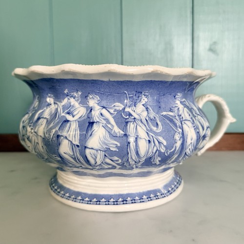 Antique etruscan blue white - antique,
