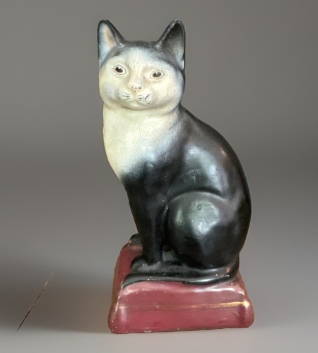 Vtg tuxedo cat figurine - figurine, door