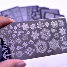 CHRISTMAS NAIL ART STAMPING PLATE / IMAGES / SNOWFLAKES