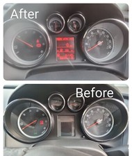 VAUXHALL ASTRA J INSTRUMENT CLUSTER CONVERSION  RETROFIT UPGRADE TO 3 LINE