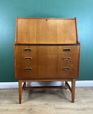Retro Vintage Mid Century Danish ?? Teak Bureau Desk-Courier 