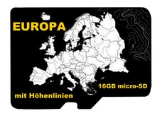 EUROPE Topo Map CONTOURLINES