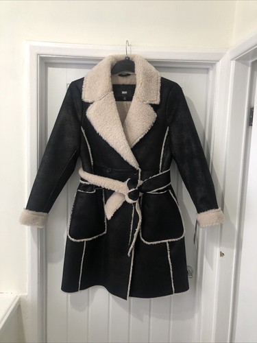 380 dkny black faux - black, fur