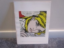 ROY LICHTENSTEIN 1963  CALLED ' HOPELESS ' 14 INS BY  11 INS CARD POSTER 2013