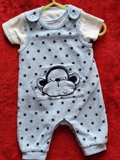 Baby Boys Dungarees And Vest