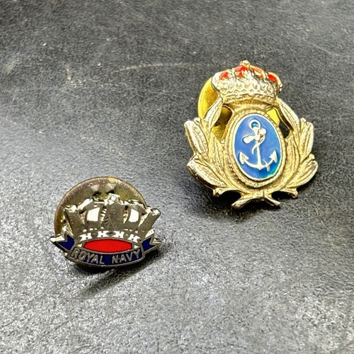 Royal navy badges two - navy, vintage