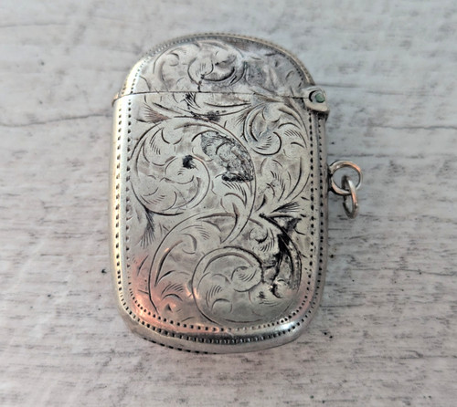 Silver vesta case 1922 - silver,