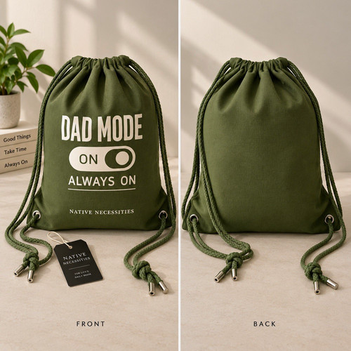 Dad mode drawstring - dad,
