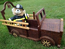 Vintage Large Wood Fire Truck