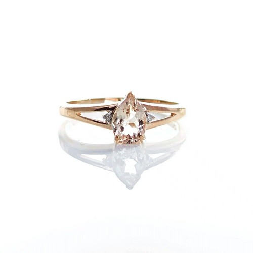 9ct morganite ring size - morganite,