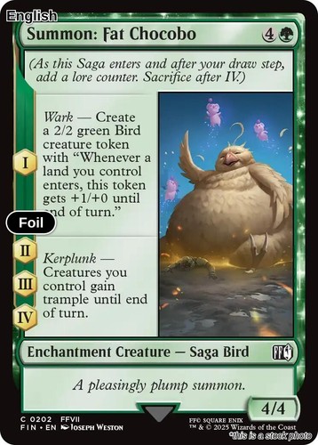 Summon fat chocobo foil - summon:,