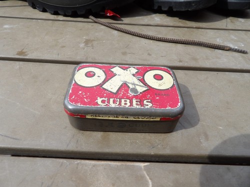Vintage oxo cube - oxo, tin
