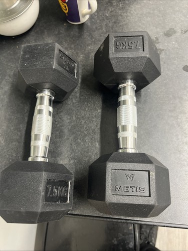 Hex dumbbells 5kg - dumbbells, 7.5kg