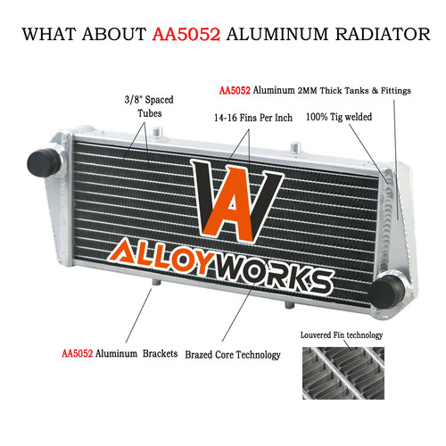 Rows aluminium radiator fit - aluminium,