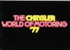 1977 Chrysler UK car brochure + price list: Avenger, Alpine, Hunter, 180/2 Litre