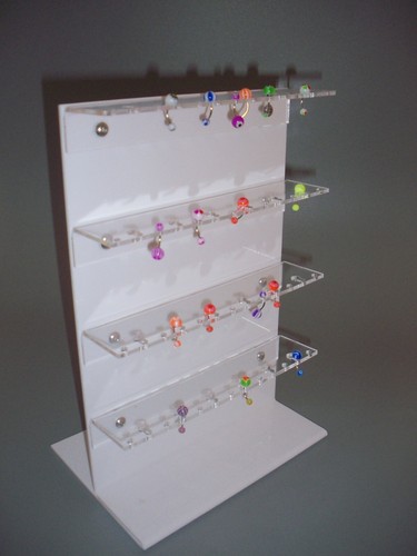 Acrylic earing belly bar - belly,