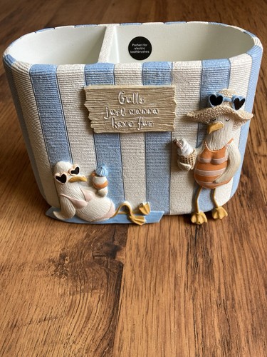 Next blue stripe bathroom - blue,