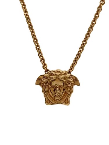 Versace medusa necklace gold - medusa, necklace,