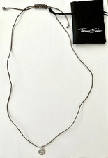 Thomas Sabo Genuine Sterling Silver  Chakra Cord Necklace, New In Package