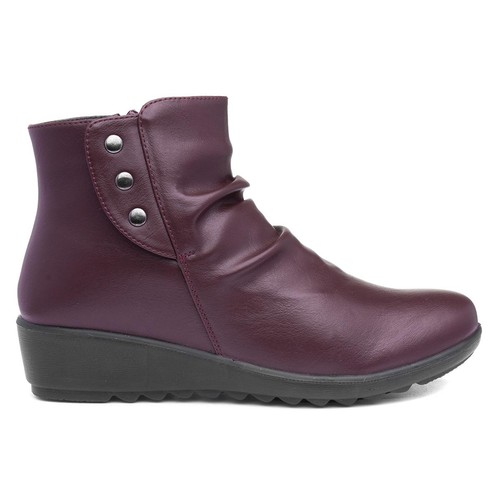 Cushion walk womens boot - cushion, red