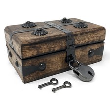 Treasure Chest Wooden Box with