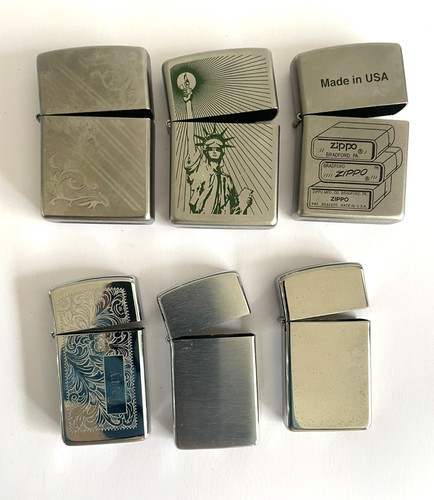 Job lot x - 6, zippo