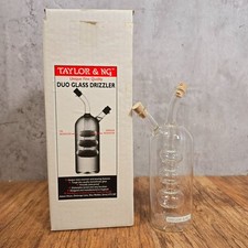 Taylor & Ng Fine Quality Glass Oil and Vinegar Dual Reservoir Drizzler
