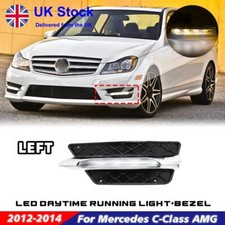 LH LED Fog Daytime Running Light For Mercedes Benz W204 Facelift 11-14 AMG-line