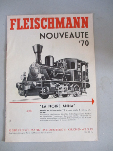 Fleischmann new catalogue 70 - new, '70