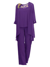 Women's 3 Piece Chiffon Pant
