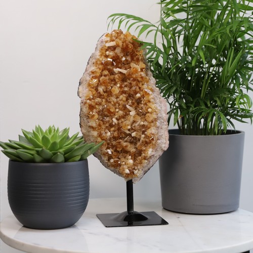 Citrine geode cluster crystal - cluster,