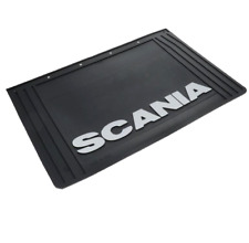 SCANIA TRUCK MUDFLAPS 60X40CM 1 PAIR WITH FITTING KIT R SERIES Etc
