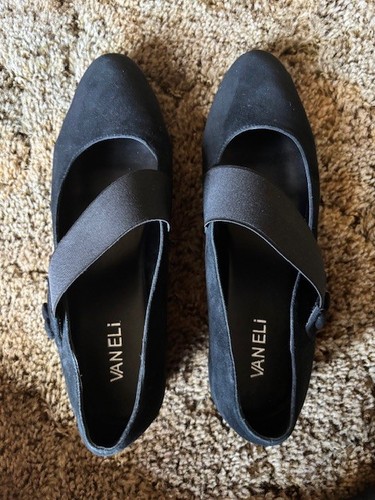 Vaneli black suede - slip, on