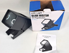 35mm Slide and Film Viewer 3x Magnification LED Light Box and Instructions