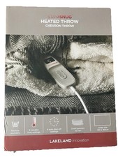 StaySnug Knitted Chevron Heated Throw Electric Blanket Lakeland RRP £119.99