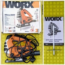 WORX WX473.1 240v Corded 650W Electric 100mm Pendulum Jigsaw Set Kit Power Tool