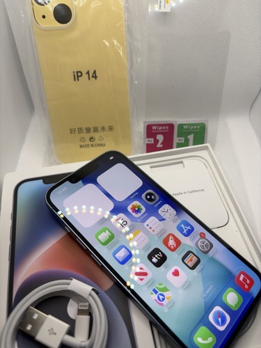 Iphone blue 128gb unlocked - 128gb,