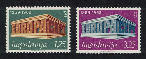 Yugoslavia colonnade europa - colonnade, 2v