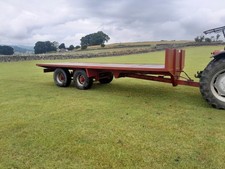 Hirstle fabrications 24ft twin axle bale trailer, Marshall, Portequip, Bailey