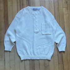 Vintage White Knit Sweater 90s