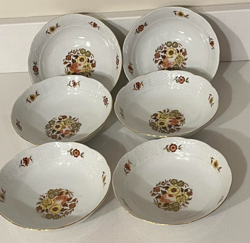Six porcelain soup dessert - soup,