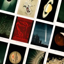 VINTAGE SPACE POSTERS - Retro Astronomy Prints - Antique Home Wall Art Decor