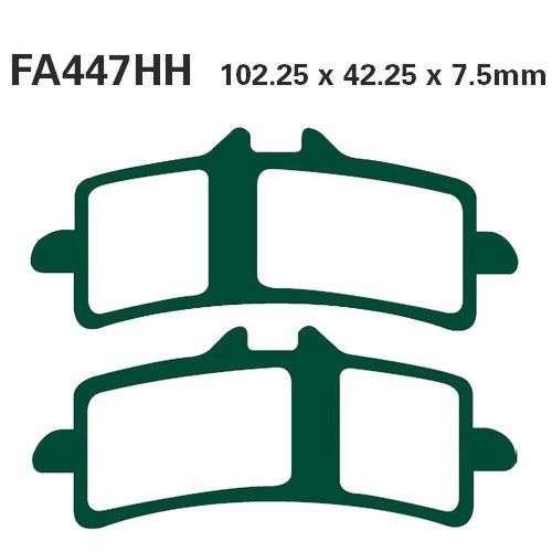Pair pads ebc fa447hh - of,