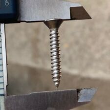 Stainless Steel 100x 31mm & 4.5mm Countersunk Self Tapping Wood Screws Chipboard