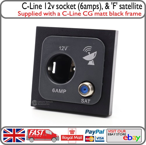 Line matt black frame 12v - c-line,