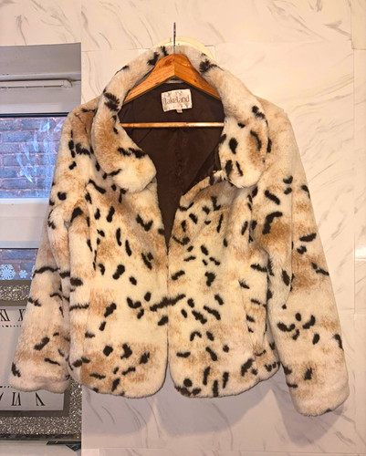 Animal print faux fur lined - animal,