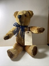 Brian 1950s Golden Mohair Teddy Bear Growler